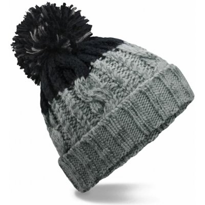 Beechfield Apres B 437 light grey-black – Zboží Mobilmania