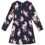 Kugo dívčí šaty dl.r. HC9358 tmavě modré – Zboží Dáma