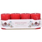 Nohel Garden Svíčka adventní VÁLEC rustikální vonná matná d6x10cm 4ks – Zbozi.Blesk.cz