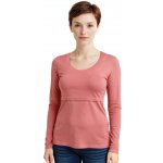 Jožánek kojicí tričko Kateřina dlouhý rukáv starorůžové – Zboží Dáma