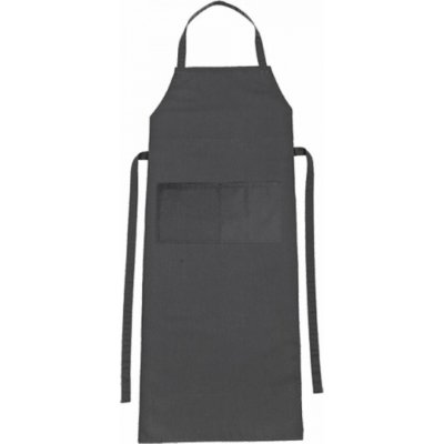 CG Workwear Zástěra Verona s laclem a kapsou 90 x 75 cm Šedá grafitová 90 x 75 cm CGW1146 – Hledejceny.cz