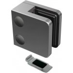 Hahn Steel Nerez držák skla 45 x 45 mm s ploškou, AISI 316, pro profil - rovný vč. těsnění sklo Těsnění pro sklo: 8mm – Sleviste.cz
