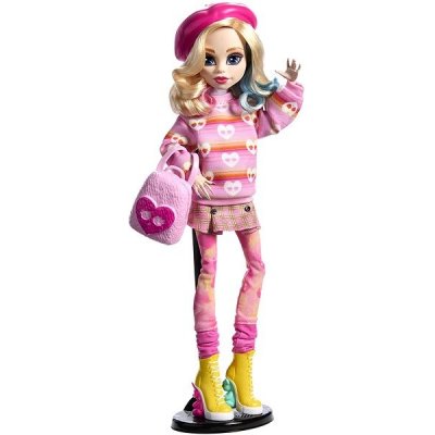 Monster High X Wednesday Enid Sinclair v růžovém outfitu doplňky HXJ05 – Zboží Mobilmania