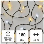 EMOS D4AN03 LED vánoční řetěz blikající 18 m venkovní i vnitřní teplá studená bílá časovač – Sleviste.cz