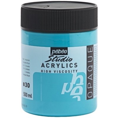 Pébéo Studio Acrylics Akrylová barva 30 Turquoise Blue 500 ml – Hledejceny.cz