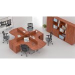NABYTEK-DESIGNOVY.CZ - ZEP 4.12P 03 Sestava kancelářského nábytku Komfort 4.12 calvados – Zboží Dáma
