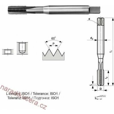 Závitník 3043 M 6 HSSE ISO3 – Hledejceny.cz