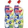 Dezinfekční prostředek na WC BREF Power Aktiv Gel WC Lemon 2 x 700 ml