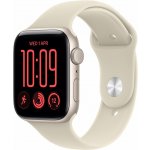 Apple Watch SE 3 40mm Hvězdně bílý hliník s pískovým sportovním řemínkem S/M MJKR4MP/A – Zboží Mobilmania