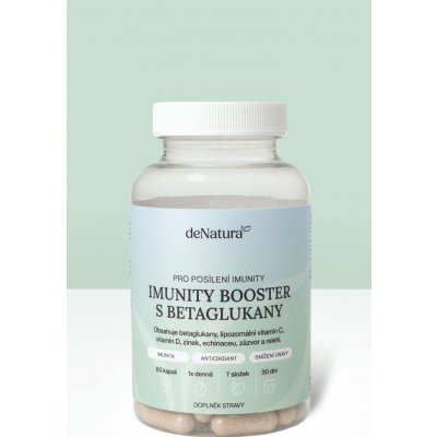 deNatura Imunity booster s betaglukany pro posílení imunity 60 kapslí – Hledejceny.cz
