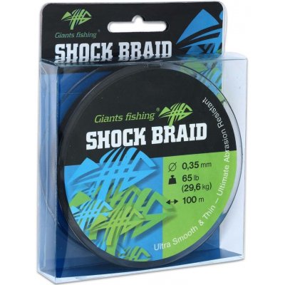 Giants Fishing šňůra Shock Braid Green 100m 0,29mm – Zboží Dáma