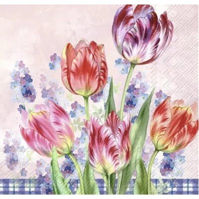 ubrousek 33x33 cm tulipány – HobbyKompas.cz