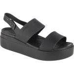 Crocs Sandály Brooklyn Low Wedge W 206453 Černá – Zboží Dáma