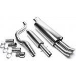 TA Technix sportovní nerezový catback výfuk Seat Leon 1M, 2x 76 mm DTM zahnutá nerezová koncovka bez pertlu – Hledejceny.cz