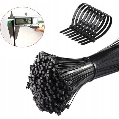 Dampod Shop Stahovací páska 3151 černá 3,6 x150 mm 100 ks – Zboží Dáma