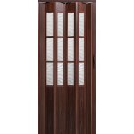 ERKADO Shrnovací dveře CRYSTALLINE CLASSIC prosklené Mahagon 55,8 x 202 cm – Sleviste.cz