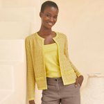 Svetr s plastickým vzorem žlutá – Zbozi.Blesk.cz