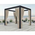 MyBestHome Venkovní zahradní závěs s poutky PORTO 155x200 cm světle béžová – Zbozi.Blesk.cz