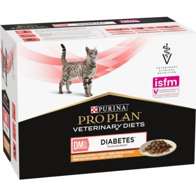 Pro Plan Veterinary Diets Feline DM ST/OX Diabetes Management 10 x 85 g – Hledejceny.cz