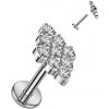 Piercing Šperky4U piercing do brady labreta titan TIT1263C-1208