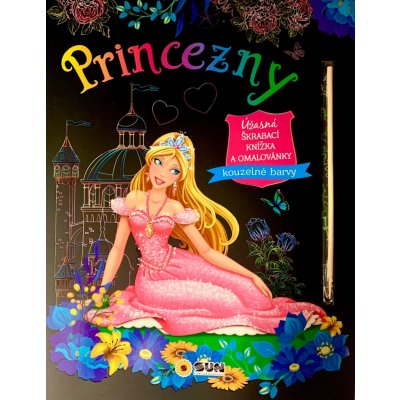 Princezny Úžasná škrábací knižka a omalovánky – Zboží Mobilmania