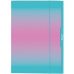 Pelikan Desky s gumou A3 mintová/růžová – pevné, se 3 chlopněmi – Hledejceny.cz