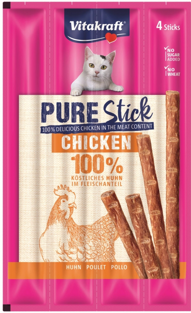 Vitakraft Cat pochoutka Pure Stick chicken 4 x 5 g