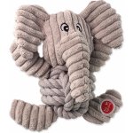 Dog Fantasy Safari slon s uzlem pískací 18 cm – Zboží Mobilmania