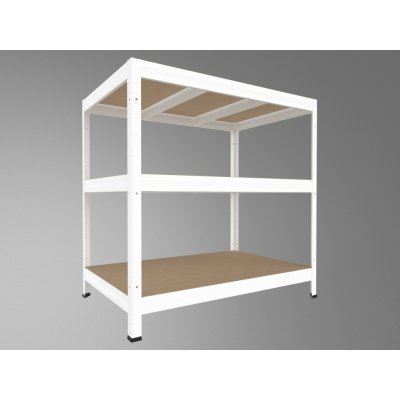 Biedrax Regál 50 x 90 x 120 cm 3 police bílý – Zboží Dáma