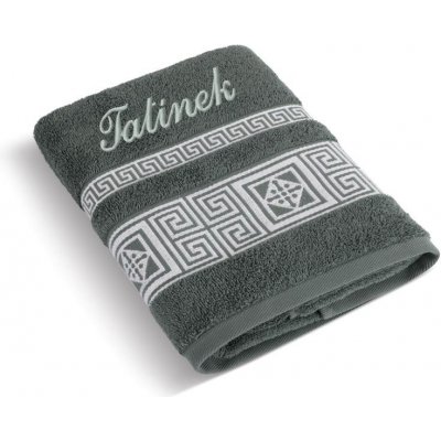 Bellatex Froté ručník řecká kolekce svýšivkou TATÍNEK mechový 50 x 100 cm – Zboží Mobilmania