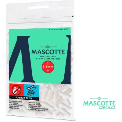 Mascotte extra slim filter tips 150 ks – Zboží Mobilmania