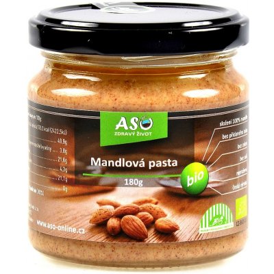 ASO Zdravý život Mandlová Pasta Bio 180 g – Zboží Mobilmania