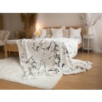 Jerry Fabrics Deka s beránkem mikroflanel Mramor bílý 150x200 – Zboží Mobilmania