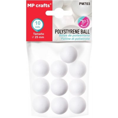 Main Paper Polystyrenové koule průměr 2,5 cm (10ks) – Zbozi.Blesk.cz