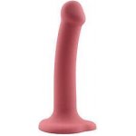 Action Bouncy Liquid Silicone Dildo 7″ 18 cm Burgundy – Zboží Dáma