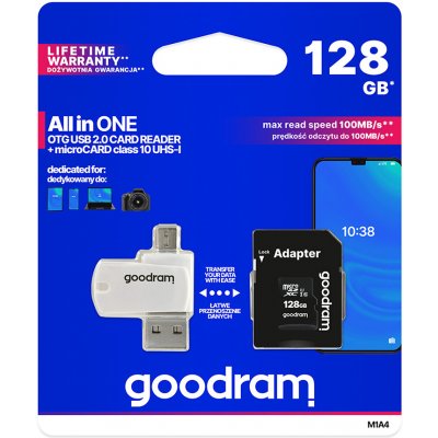 Goodram SDHC UHS-I 128GB M1A4-1280R12 – Zboží Mobilmania