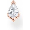 Náušnice Thomas Sabo kusová náušnice Ice crystal rose gold H2259-416-14