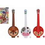 Teddies kytara benjo s trsátkem plast 35 cm 4 barvy na kartě – Hledejceny.cz