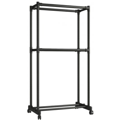 NoBi LORIK Šatníkový regál kov černá – Zboží Mobilmania