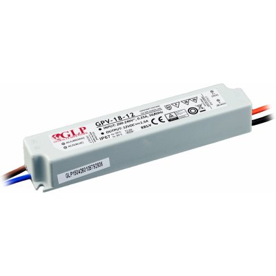 GPV, 18W LED zdroj GPV-18-12, 1.5A, 12V