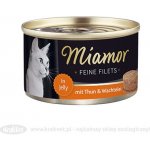 Finnern Miamor Feine Filety jelly tuňák & křepelčí vejce jelly 24 x 100 g – Hledejceny.cz