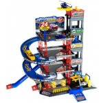 ISO 11606 Čtyřpatrová garáž parkoviště dráha + 4 auta helikoptéra – Zboží Dáma