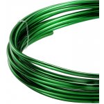 Drát hliníkový dekorační kulatý - tmavě zelená – Zboží Dáma