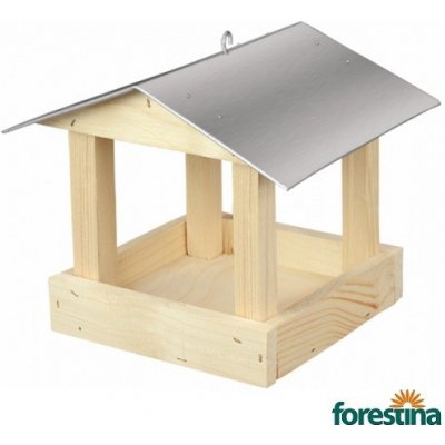 Forestina krmítko č. 3 dřevěné , pozinkovaná střecha, 24 x 24 x 20 cm – Zboží Mobilmania