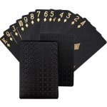 FunPlay 1420 Poker karty plastové, černé, 54ks – Zboží Dáma