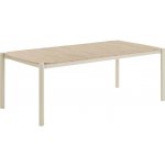 Nordic Living plastový zahradní stůl Ela 200 x 100 cm Béžový – Hledejceny.cz