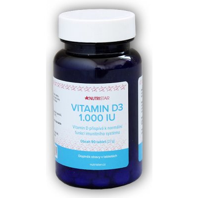 Nutristar Vitamin D3 1000 iu 90 tablet – Hledejceny.cz
