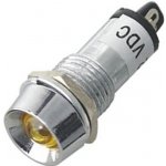 Kontrolka 12V LED Žlutá do otvoru 12mm | Zboží Auto