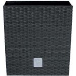 Prosperplast RATO LOW Květináč 20x20x20,2 cm ratan antracit – Sleviste.cz