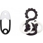 Profibaby Chrastítko černo-bílé špendlík a osmička s tvary – Hledejceny.cz